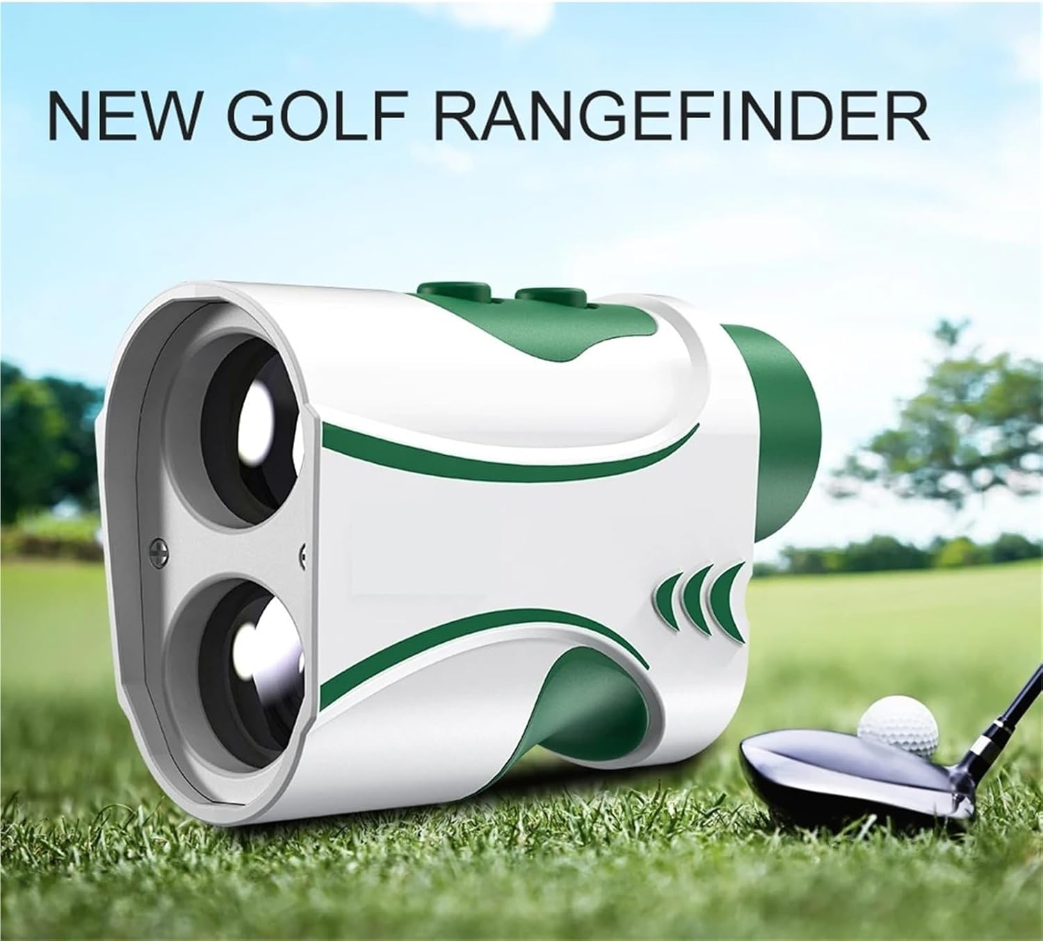 650/1090Yds Golf Rangefinder with Slope Compensation Flag Lock Vibration USB-C Charge with HD Clarity View Range Finder