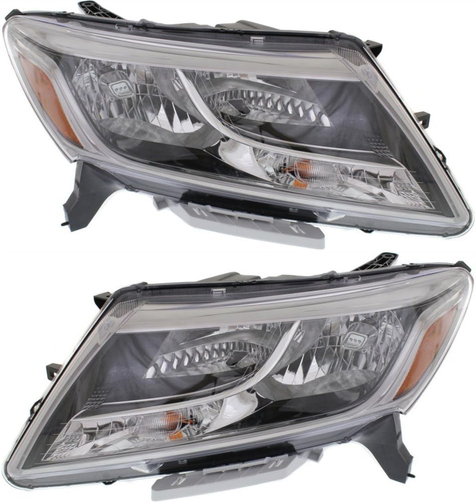 Evan Fischer Driver and Passenger Side Headlight for Nissan Pathfinder 2013-2016 Halogen With bulb(s) Replaces# 260103KA0B 260603KA0B