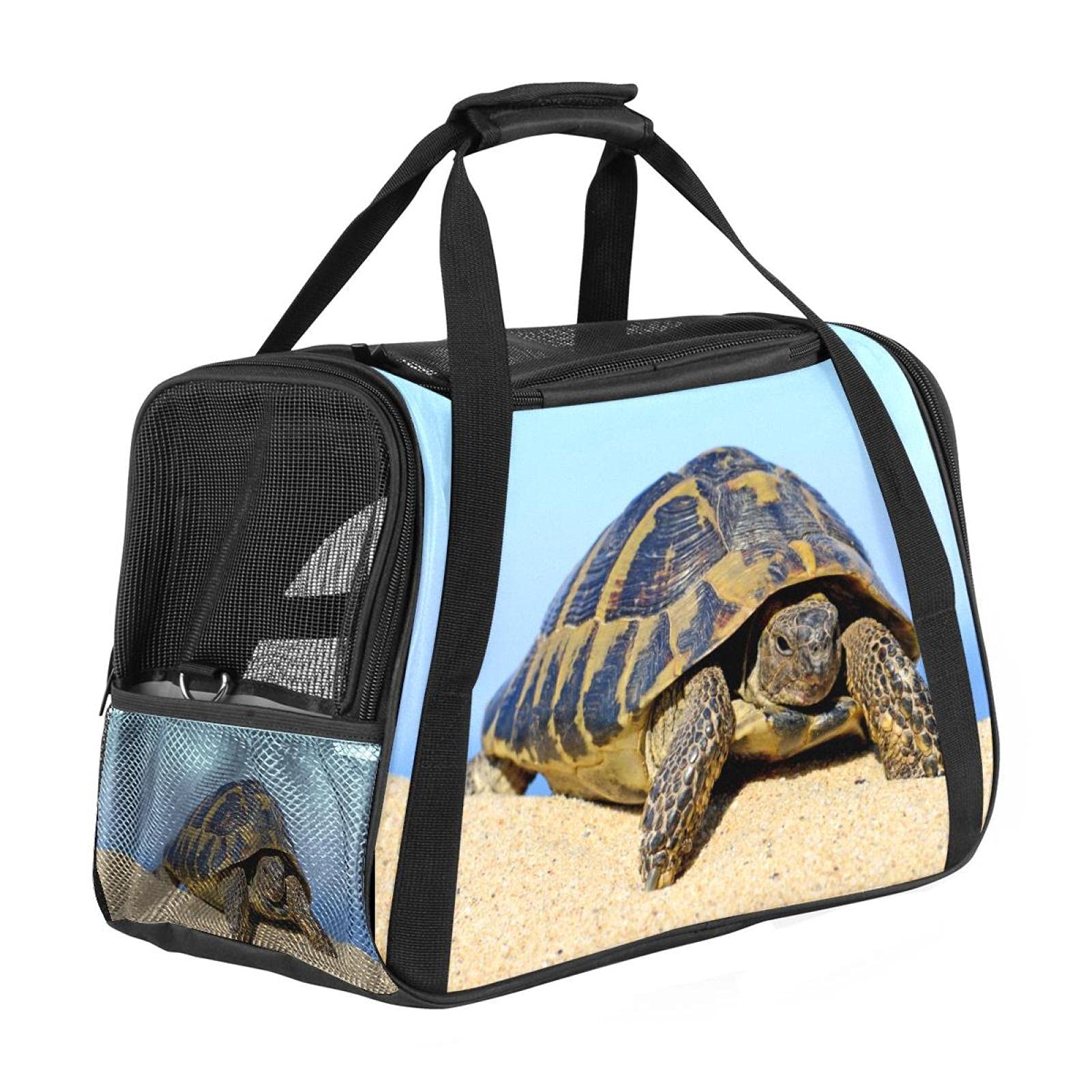 Sac de transport pour chat approuvé avion cage pour chien portable avec motif