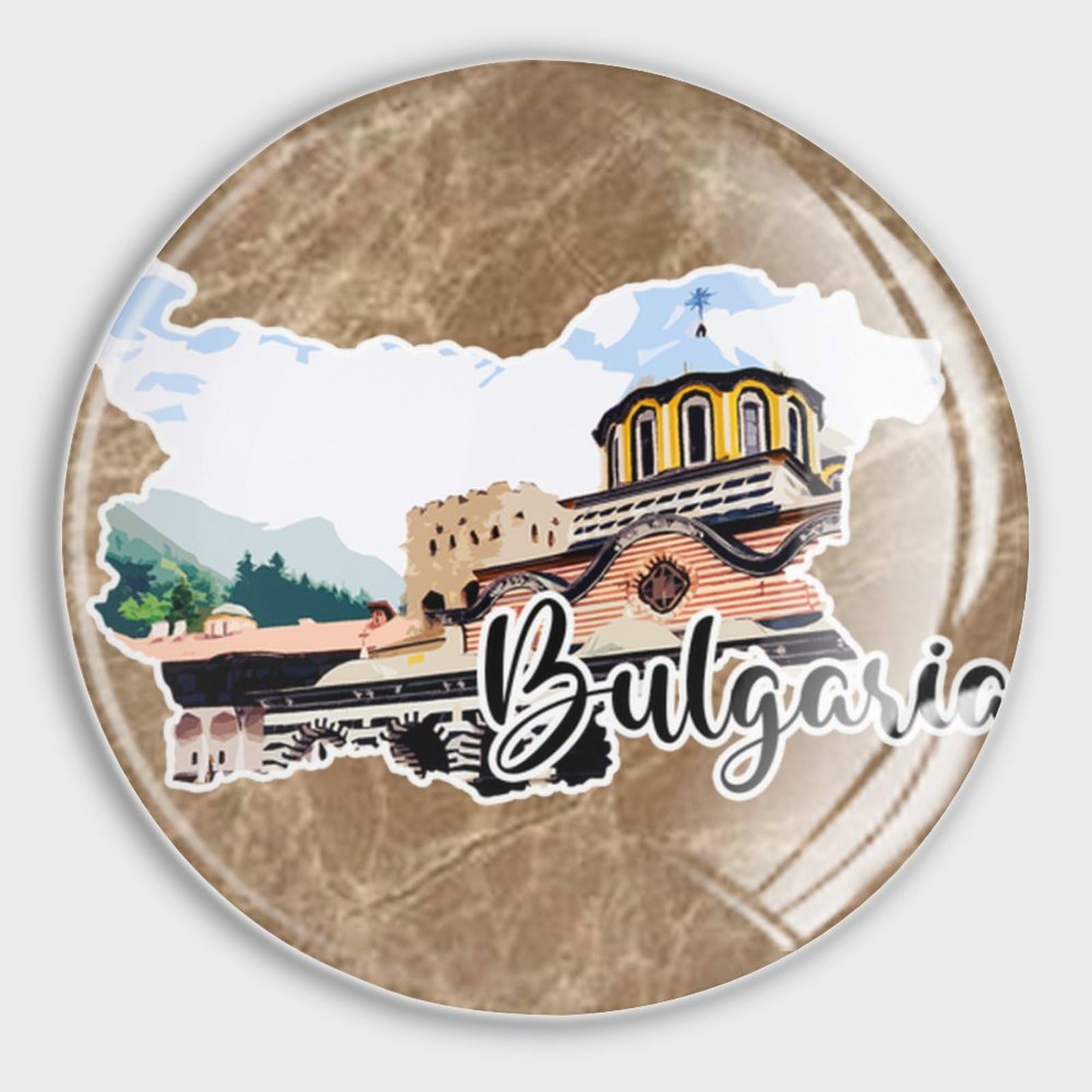 Imanes de nevera de Bulgaria decoración pizarra magnética oficina y aula