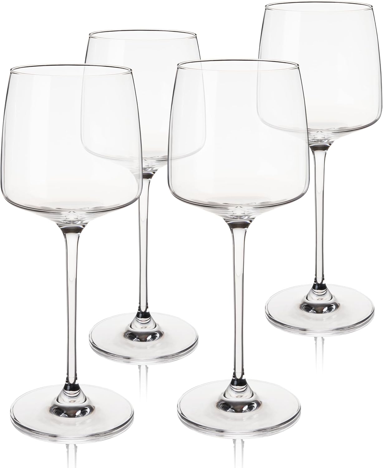 Viski Reserve Julien Crystal Chardonnay Glasses, Modern Angled Bowl White Wine Glasses, Elegant Glassware for Wedding Gifts, Anniversary, Birthday Gifts, Home Bar Essentials, 16 oz, Set of 4 - Image 10