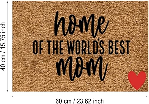 Miniatura 2 de Regalos para mamá, Home is Where Mom is, Felpudo de bienvenida para puerta delantera, tapete de bienvenida para puerta delantera exterior, felpudo