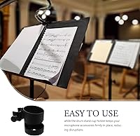 Vista 7 de KICHOUSE Soporte para micrófono Soporte para vasos de bebida: Accesorio de soporte para botella de agua con abrazadera - Base de accesorios