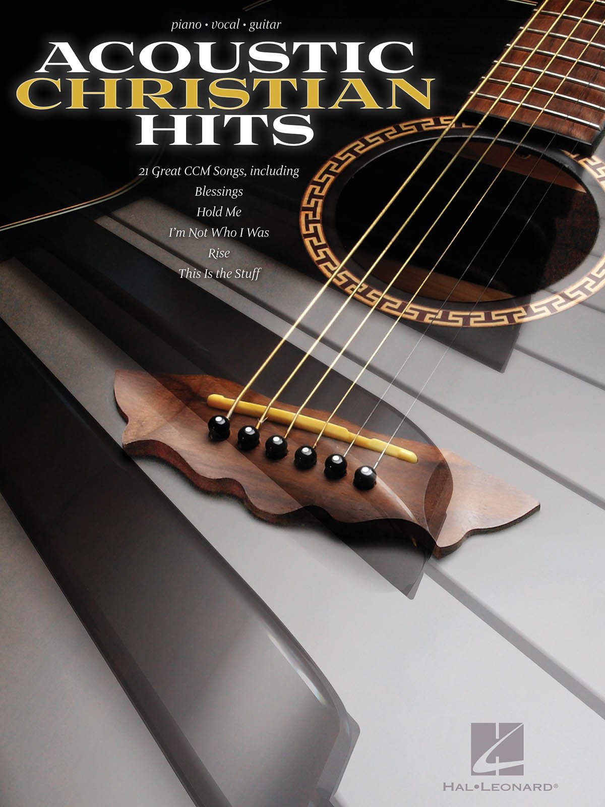 Acoustic Christian Hits avec partitions de piano voix guitare faciles à déchiffrer