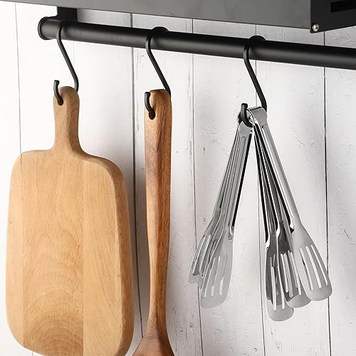 Miniatura 4 de Paquete de 4 pinzas para servir, pinzas de metal, pinzas para servir alimentos, pinzas de acero inoxidable de grado alimenticio, pinzas pequeñas,