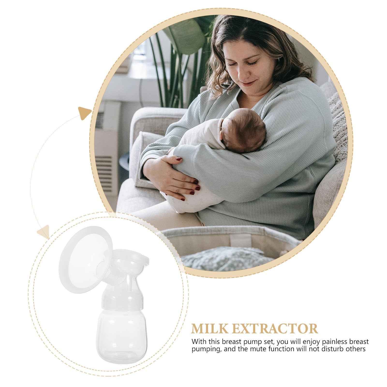 VICASKY Extractor de Leche Eléctrico Automático 1200mah, Silencioso,