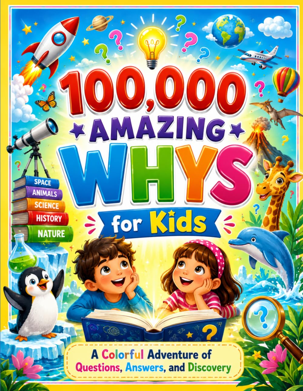 100,000 Amazing Whys for Kids: A Colorful Adventure of Questions, Answers, and Discovery