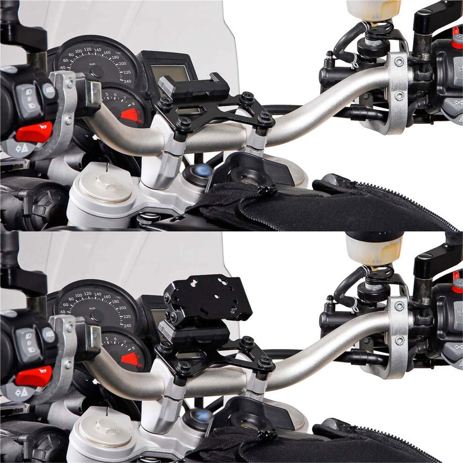 Support De Téléphone avec Chargeur USB pour GPS Adventure Et Navigation Moto pour BMW F650GS, F700GS, F800GS F 800 GS