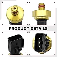 Vista 2 de 5149062AA Sensor de presión de aceite de motor Interruptor remitente compatible con Dodge Avenger 2011-2014, Caliber 2009-2010, Grand Caravan 3.6L
