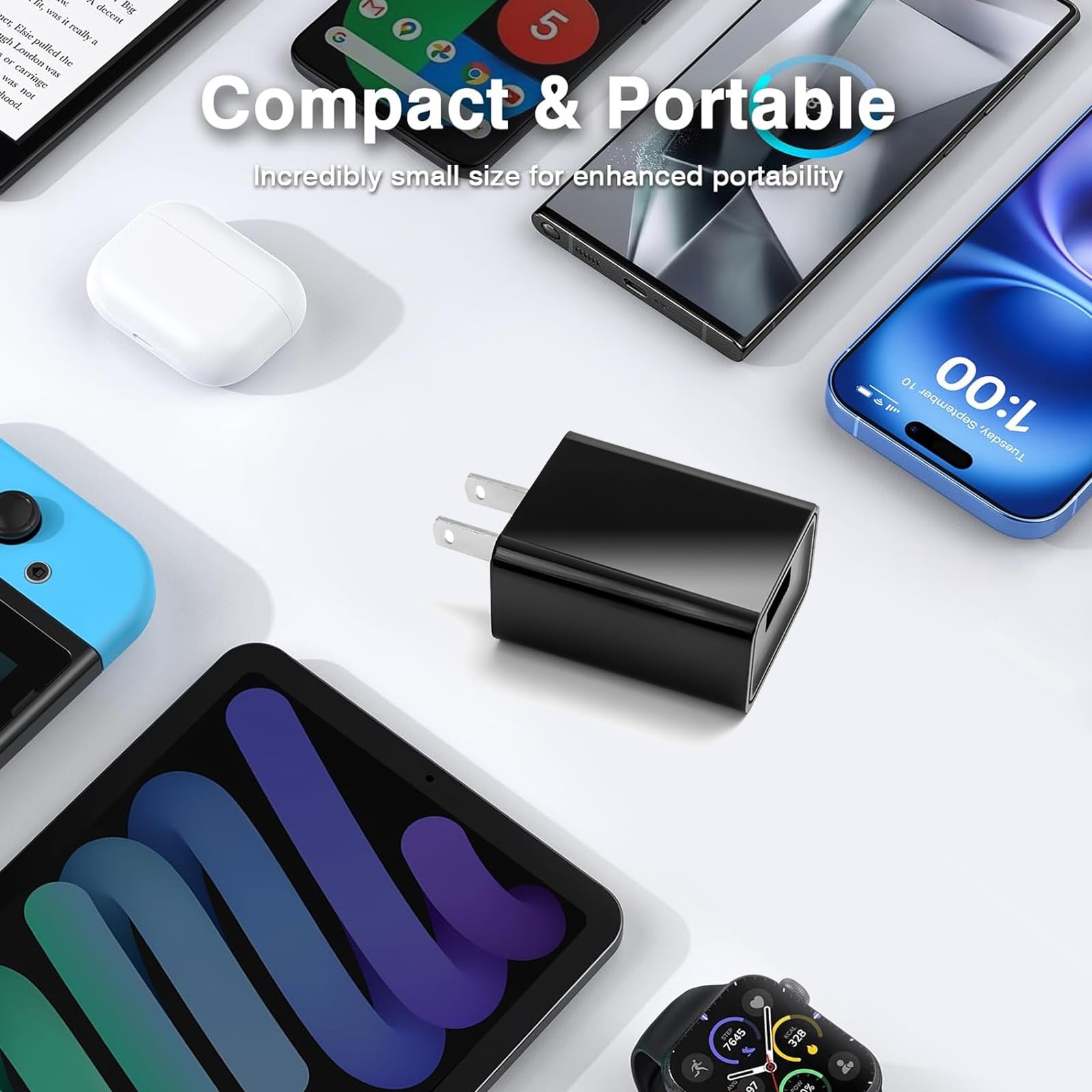 Adaptador de corriente USB de pared de 5 V para Roku Streaming Stick Plus 3500 3600 3800, Express Plus/4k+, Roku Premier/Plus, Voice Remote Pro 2nd, Premiere + bloque de cargador de alimentación 3920