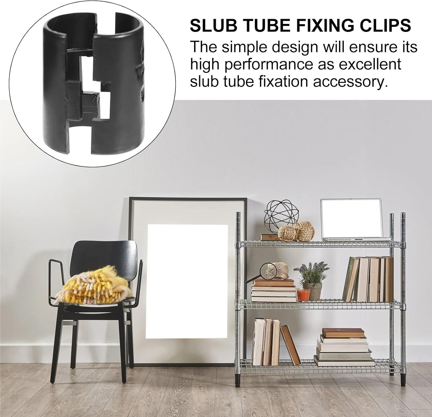 Wire Shelf Clips 250Pairs Wire Shelf Clips Plastic Fixing Clamps Brackets Shelving Accessories Split Sleeves Rack Fasteners Hardware Shelf