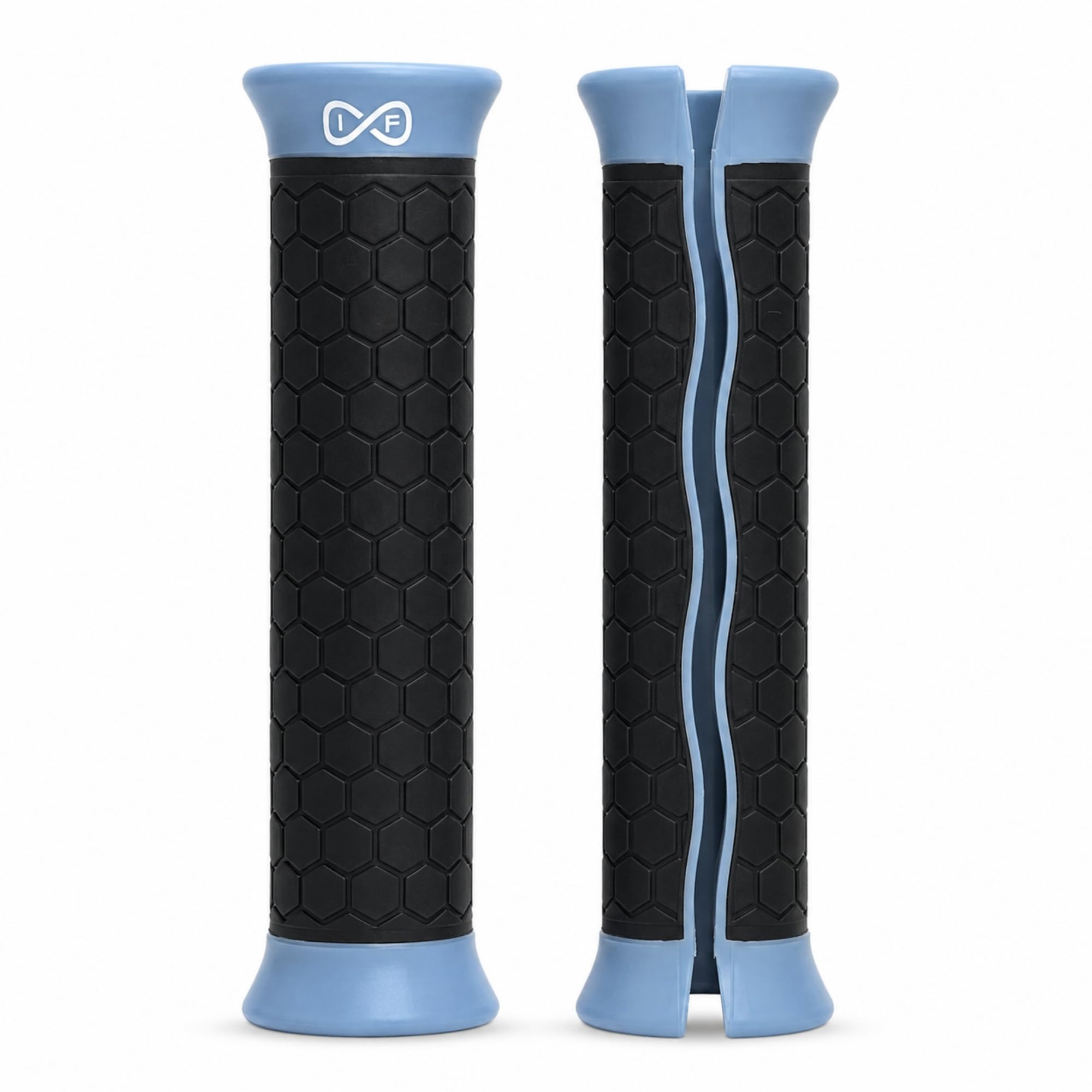 Infinite Fitness Handles for Resistance Bands - Pull Up Assistance Bands Set - Strength Training & Exercise Equipment - Protect Hands from Injury (Light blue)