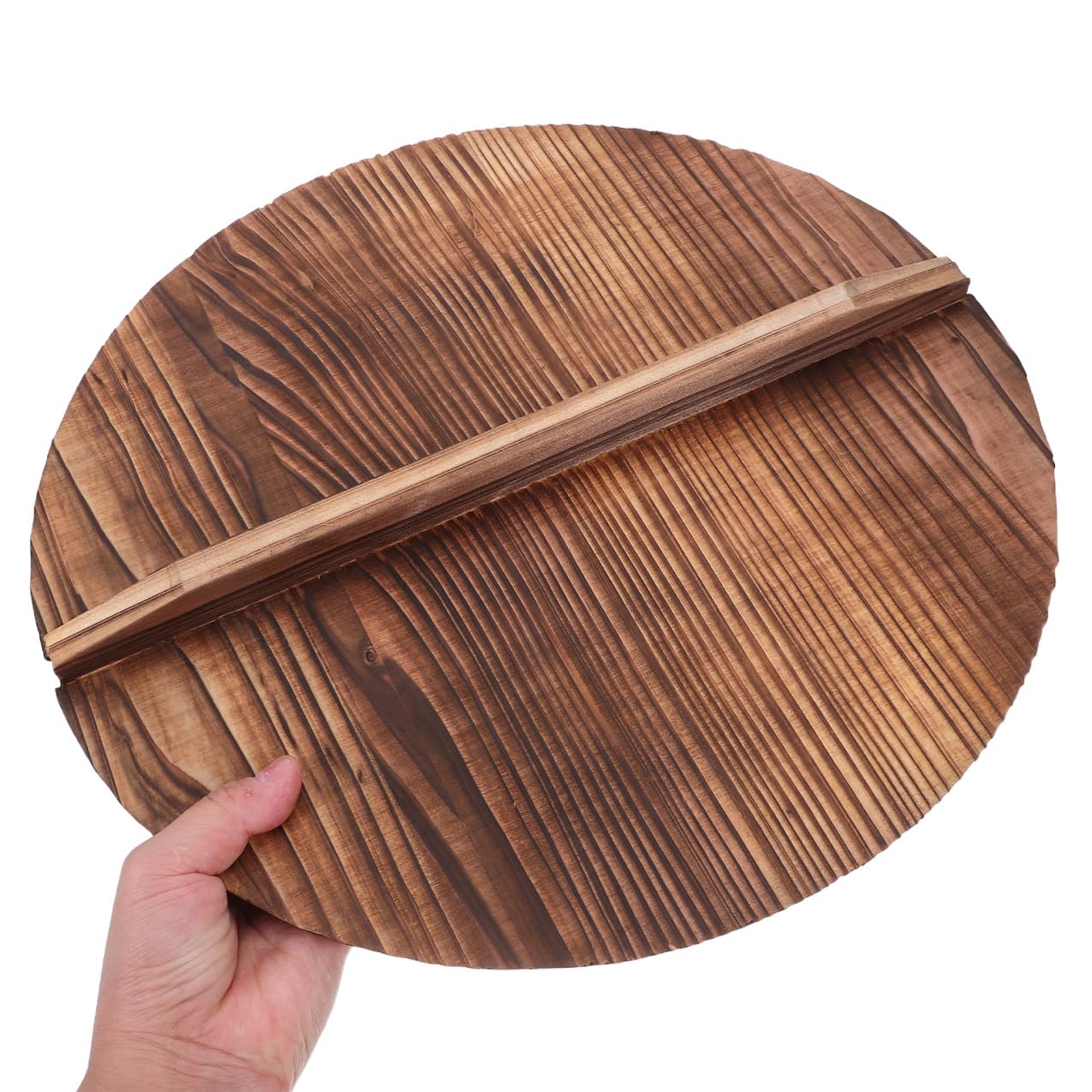 Coperchio in Legno Sintetico Marrone per Pentola Vintage, Resistente a Sbalzi Termici, per Trattenere Vapore in Cucina