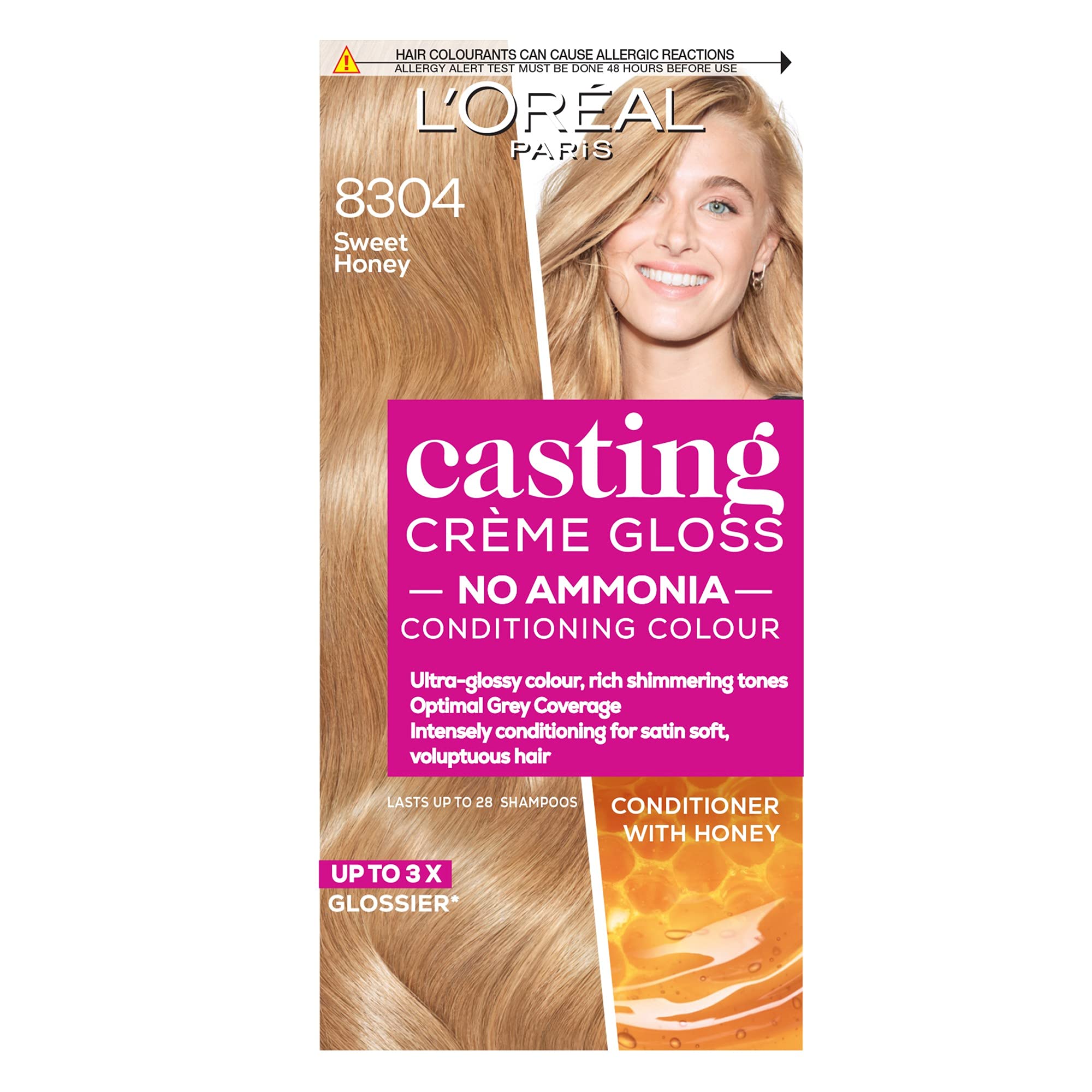 Buy L'Oréal Paris Casting Crème Gloss SemiPermanent Hair Dye, AmmoniaFree Formula & Honey