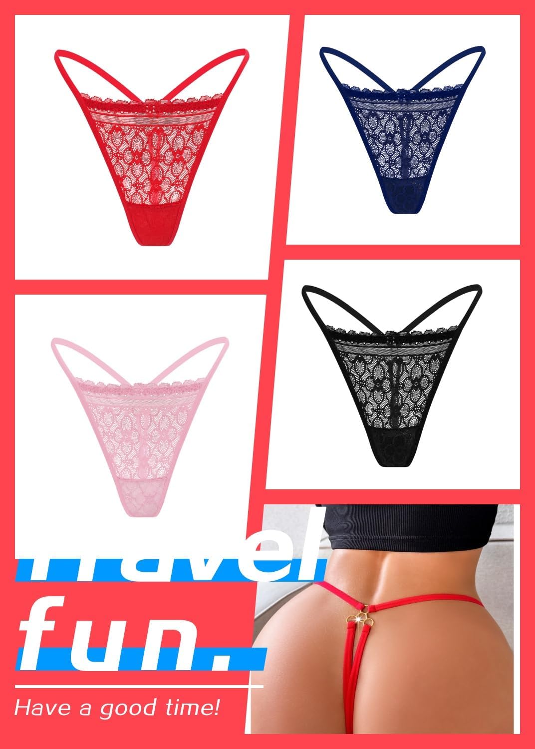 G-String Thongs for Women Sexy Lace Shine Strap Cheeky Panties Glitter Underwear Low Rise Lingerie Briefs T Back - Image 6