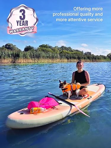 Miniatura 7 de Niphean Tabla de remo inflable con aleta StabilTrac (apta para principiantes) y accesorios duraderos de SUP, tablas de remo inflables de 10 pies