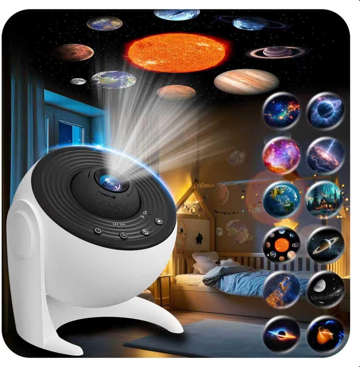 Galaxy Projector for Bed room, 13 in 1 Planetarium Star Projector with Photo voltaic System & Constellation, 360° Rotating Galaxy Gentle Projector, Area Evening Gentle Projector for Youngsters Adults Items