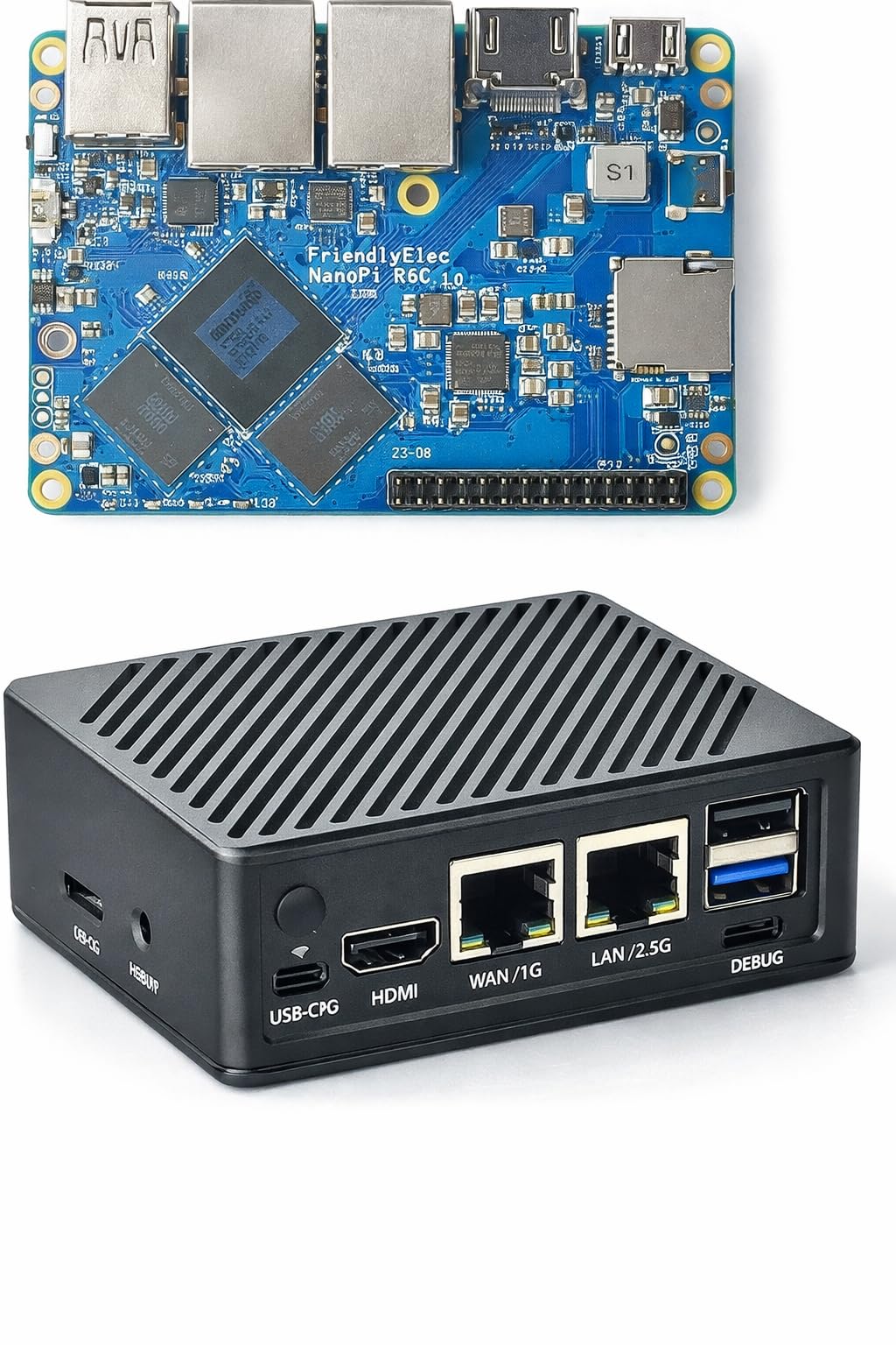 NanoPi R6C RK3588S Octa-Core SBC with 4GB LPDDR4X RAM | 6 TOPS AI NPU, Dual Ethernet 2.5GbE, HDMI 2.1 8K Output, M.2 NVMe Support, 30-Pin GPIO Header-image-18