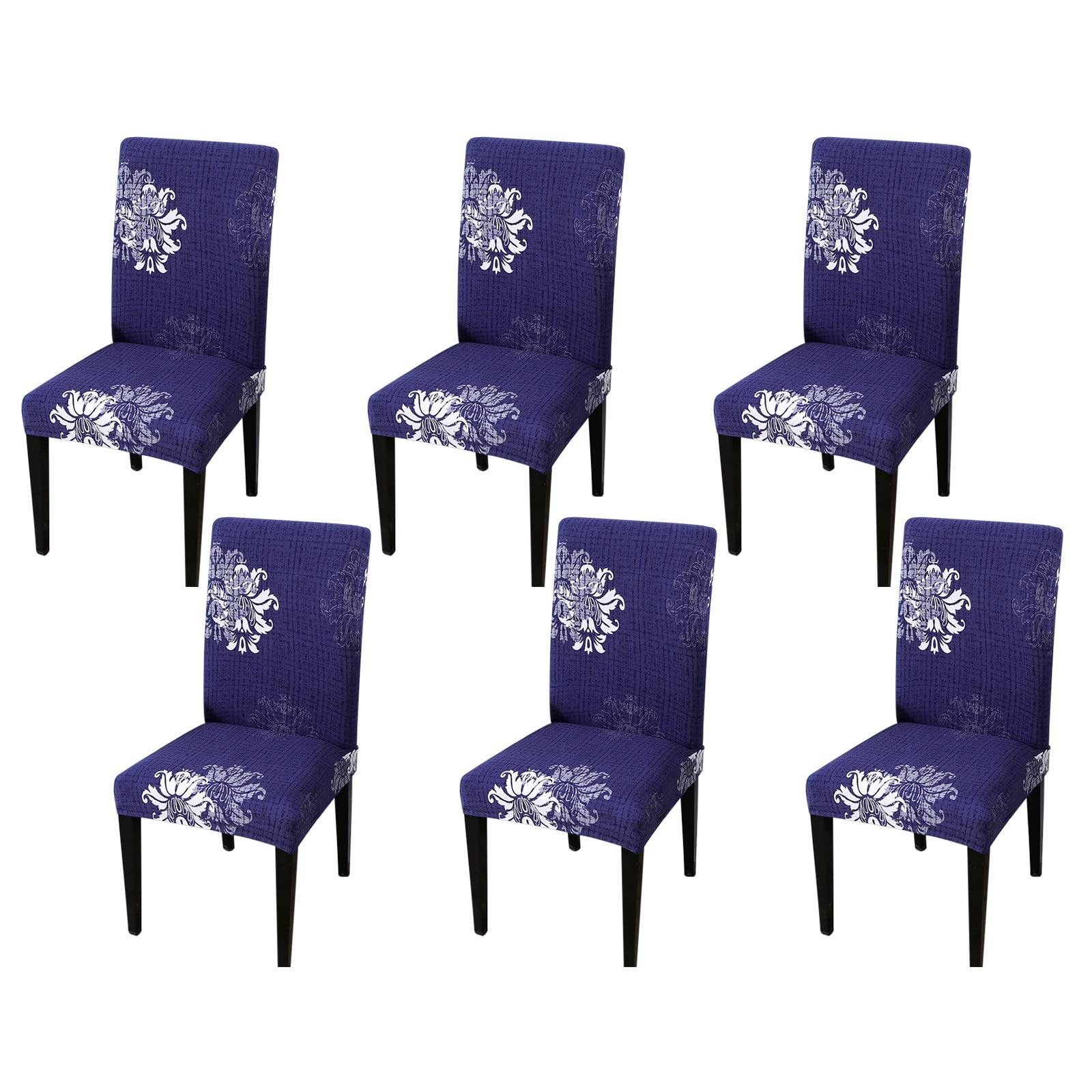 Housse de chaises spandex violet foncé KnSam lot de 6