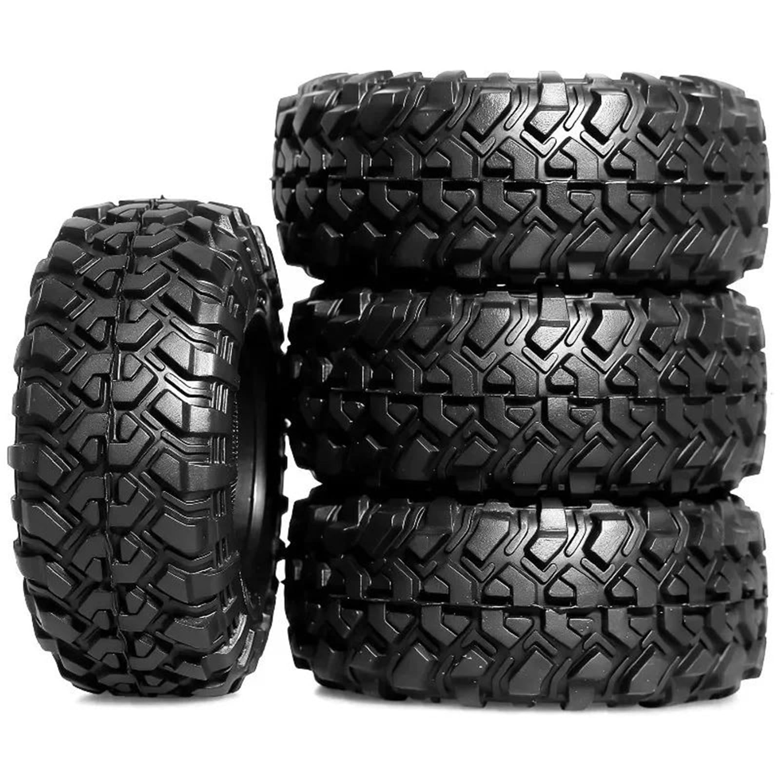 Per Trx4m Per Axial Per Scx24 Trxs Ax24 1/18 1/24 Rc Auto 4 Pezzi 1.3In Pneumatici Cingolati Morbida Gomma Appiccicosa Diametro Esterno 64mm Ricambi Modellini RC