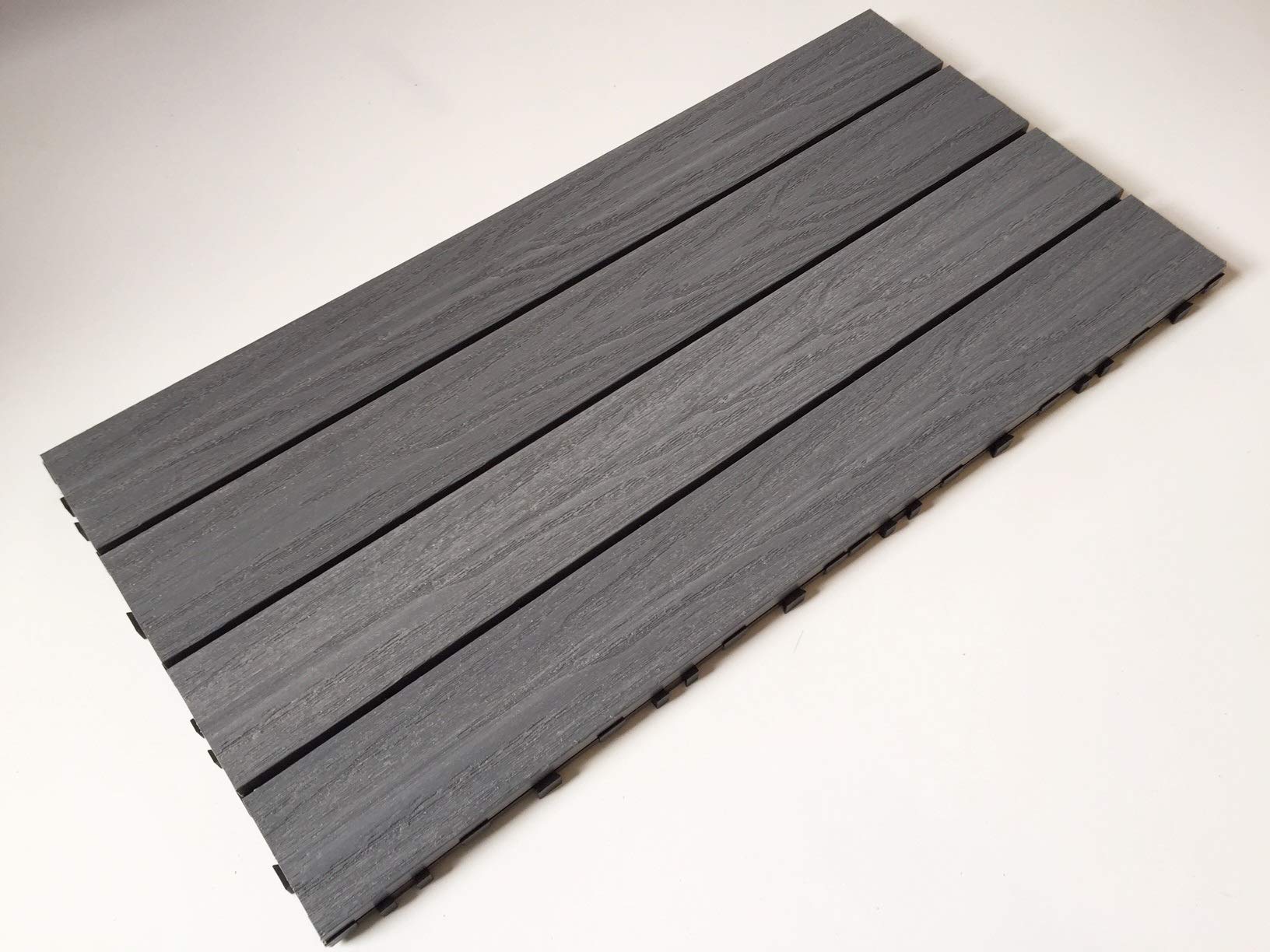 Composite Decking Tiles - Silver Grey 600x300mm - Luxury Tiles - Patio, Terrace, Balcony
