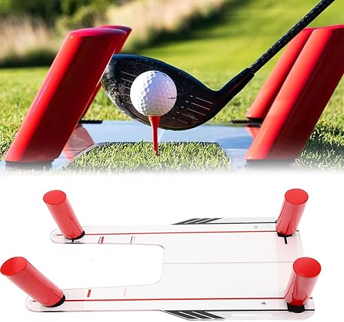 Miniatura 6 de Trampa de trampa 49 × 33 × 4 4 varillas entrenador espejo trampa base swing entrenamiento ejercitador equipo de práctica