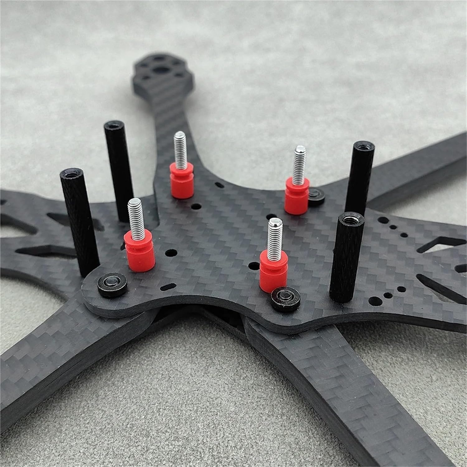 Anti Vibration Rubber Balls 300pcs Anti Vibration Rubber Shock Absorber Damping Damper Ball For F4 F7 Flight Controller FPV RC Drone For Trailers, Hitches,Atv,Farm Machinery(M2x6.6 red 300PCS)