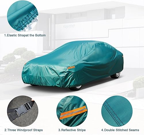 Miniatura 3 de Kayme Funda ligera impermeable para todo tipo de clima con cerradura, protección UV completa para exteriores, ajuste universal para Chevrolet