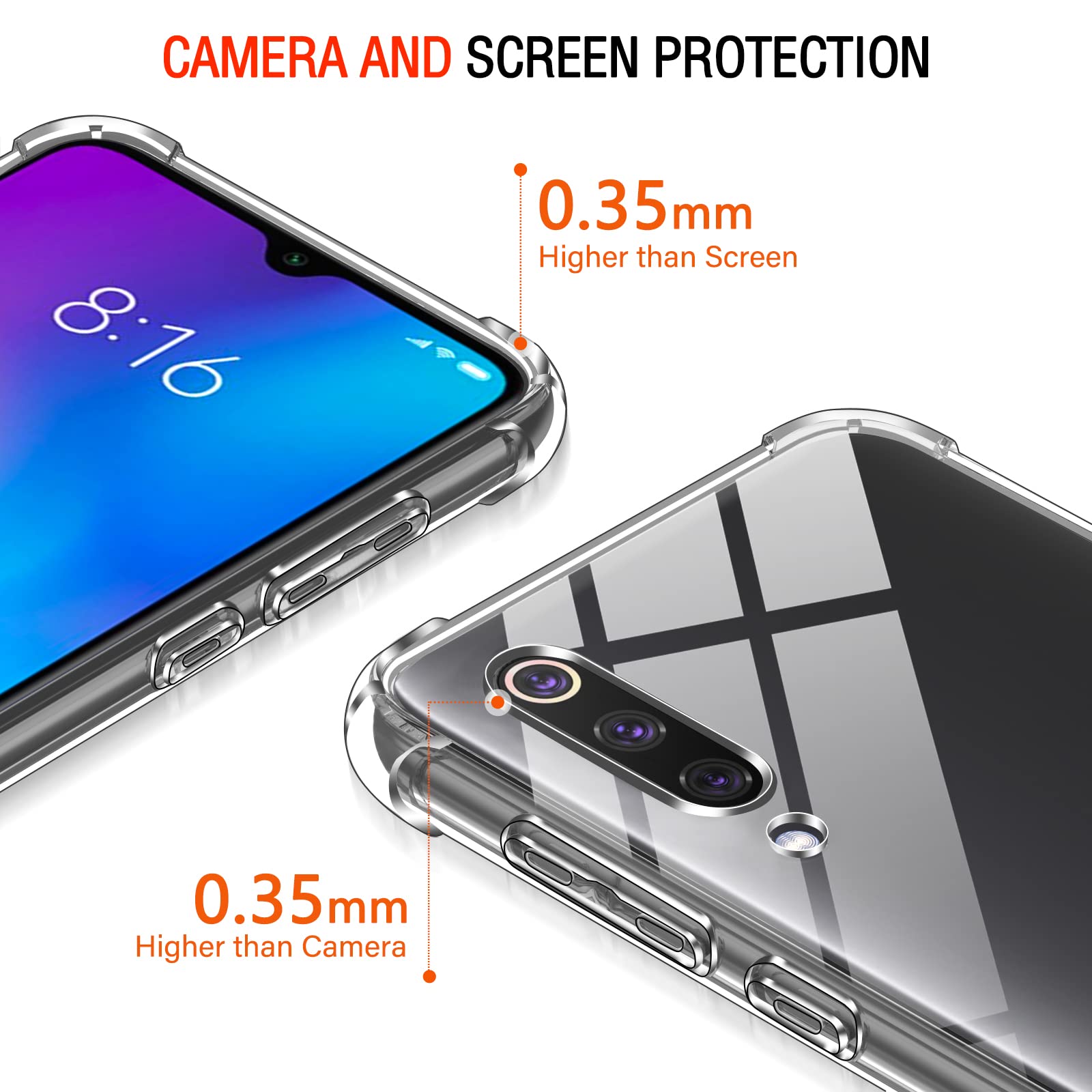 IVoler Cover Trasparente Per Xiaomi Mi A1 – Custodia Morbida TPU Antiurto Con Paraurti – Sottile E Leggera