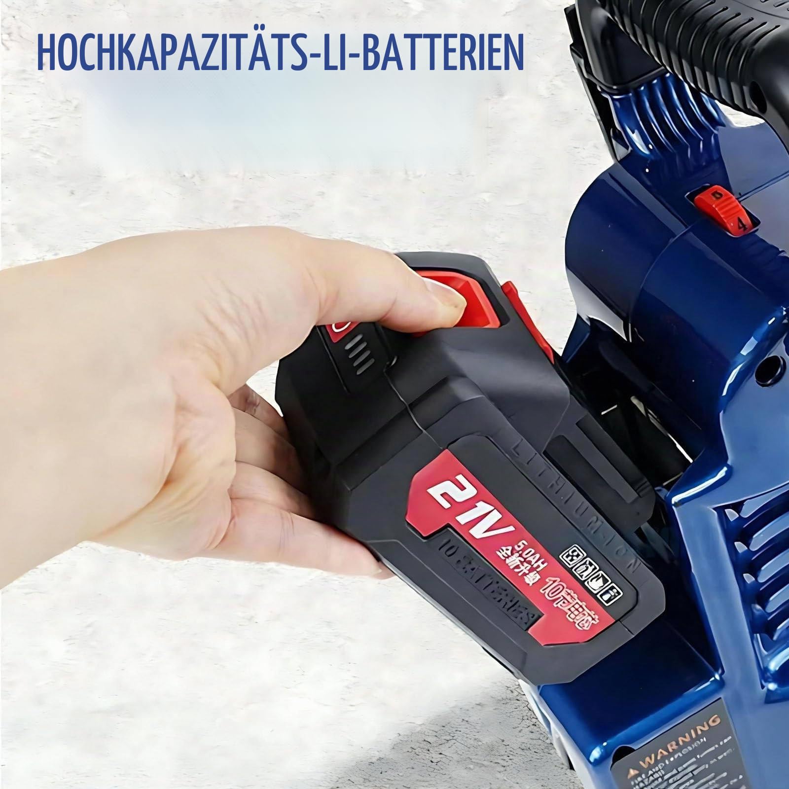 1,2-l-Airless-Farbspritzgerät, 750-W-Farbspritzpistole 12,5 MPa, 6-stufig Einstellbarer Druck, mit Zwei 21-V-Batterien und 1,80 m Schlauch, 2 l/min Durchflussrate, für Wände und Dä 2battery