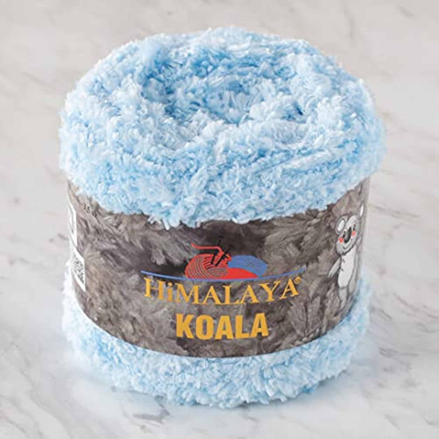 1 Ball/Skein Himalaya Koala Chenille Yarn, 100g/3.5 oz, 100 m/109 yards, 100% Micro Polyester Bulky Chunky Yarn, Baby Yarn, for Amigurumi, Baby Blankets, and Home Decor, 75718