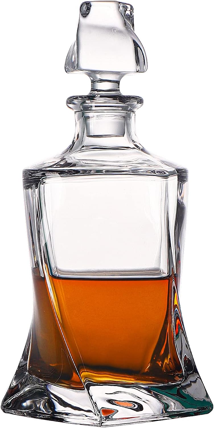 Crystal Whiskey Decanters, Leadfree Decanter with Glass