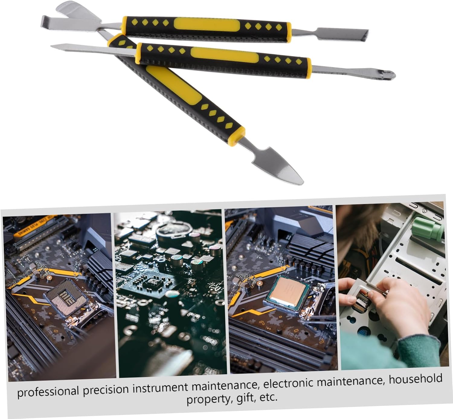Generic 18pcs Injection-Molded Metal Tool for Phone Shell Disassembly Prying and Dismantling Tools Non- Handle for Mobile Devices Tablets and Laptops