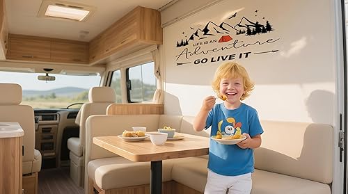 Miniatura 2 de Calcomanía de aventura espera, calcomanía de campamento, Life is an Adventure Go Live It Mountains Tribal Senderismo, vinilo impermeable, decoración