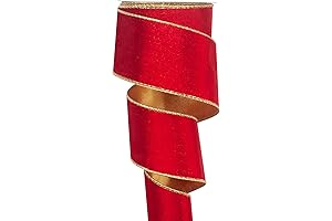 Christmas Ribbons for Trees: Wired Velvet Holiday Cheer