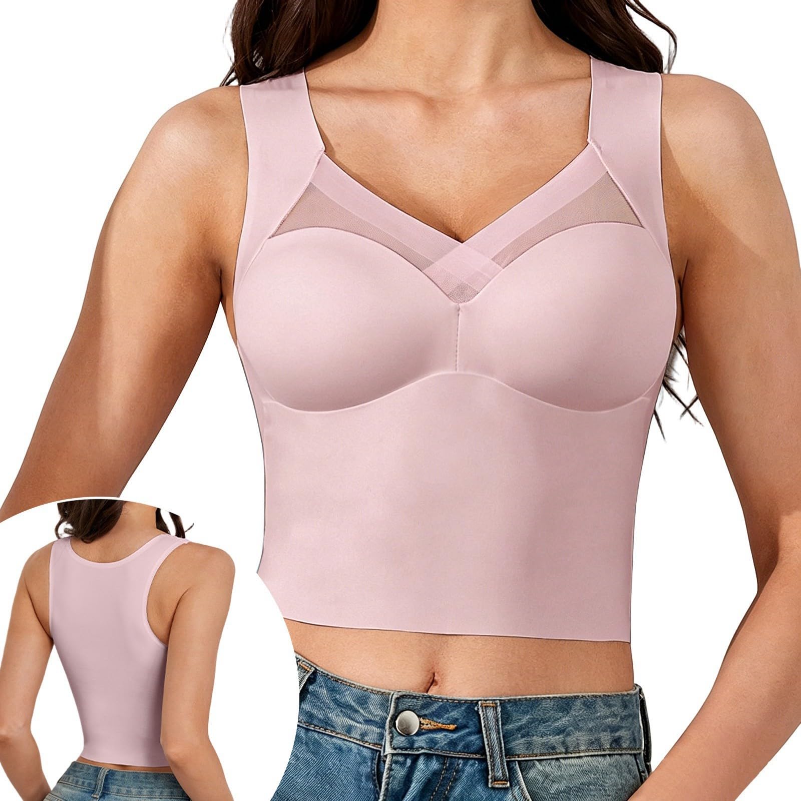Camiseta de tirantes para mujer, sin mangas, acanalada, informal, blusa de verano, básica, ajustada, sexy, sin mangas, cuello en U