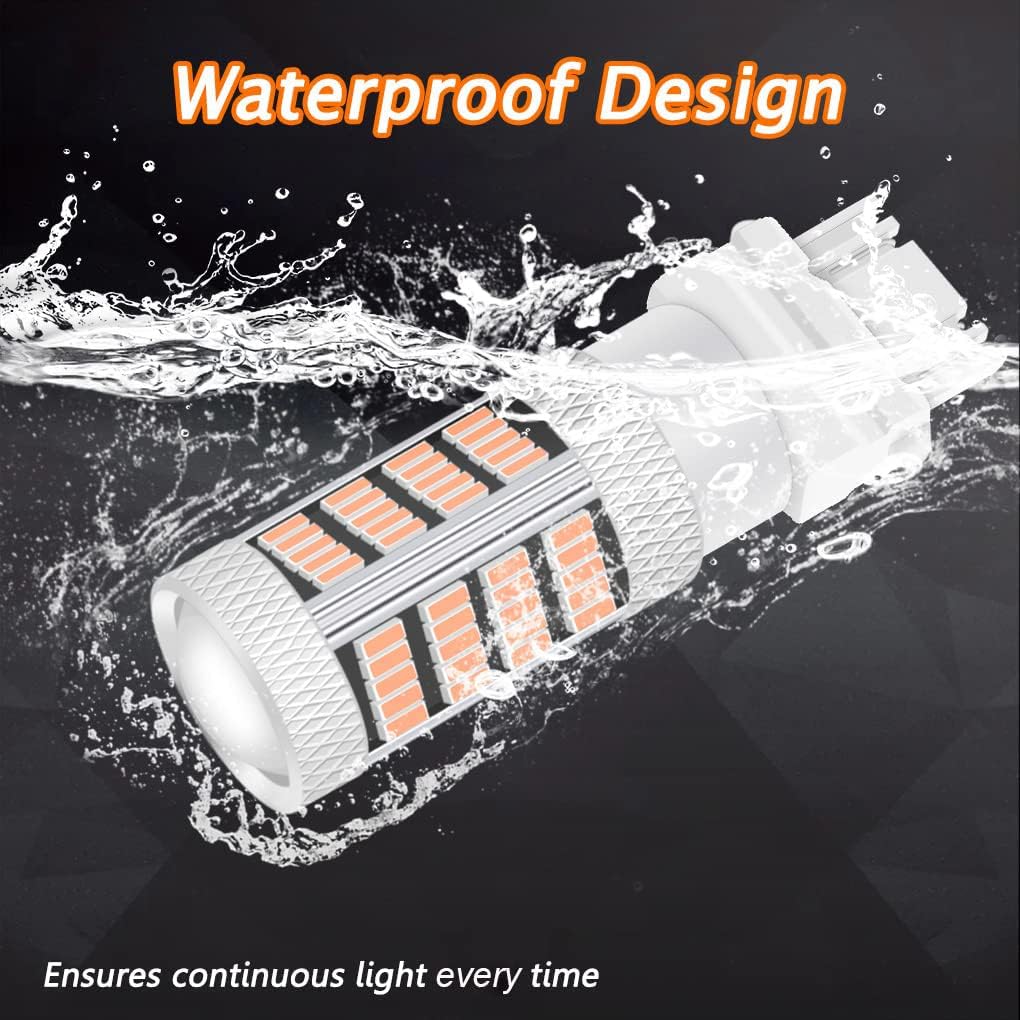 High Power 92smd LED Bulbs 14000K Pink Purple 3157 3156 4157 4057 Brake Center High Stop DRL Tail Stop Daytime Running Light LED Bulb Lamp Replacement for Cars,Trucks, SUVs, Vans image 5