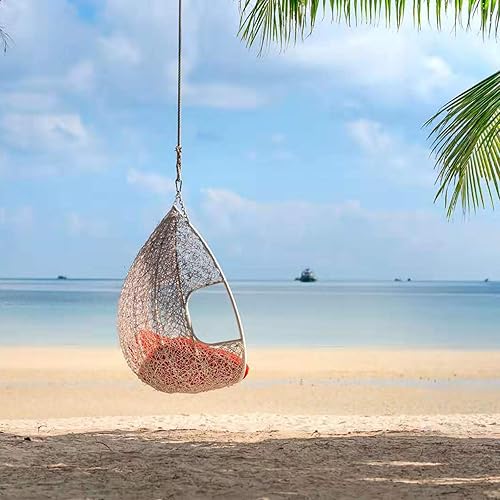 Miniatura 5 de Hamaca primavera con 2 mosquetones y gancho giratorio, kit para colgar sillas de hamaca ultra fuerte con capacidad de 600 libras ganchos para hamaca