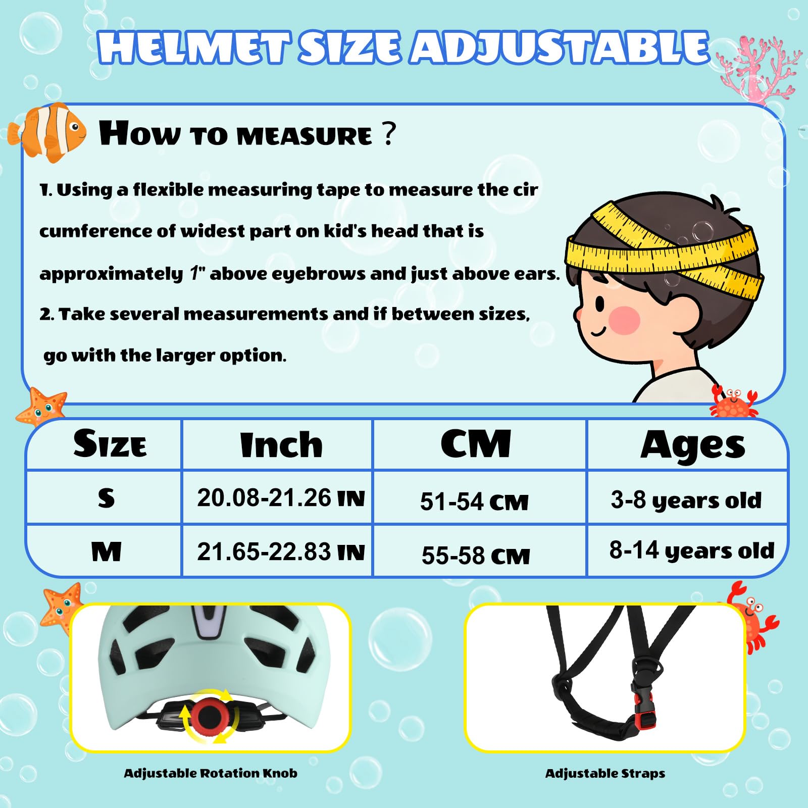 LIRENGUI Kinderfahrradhelm mit licht für Jungen Mädchen Jugendliche, Wiederaufladbares Sicherheits Rücklicht, Verstellbarer Leichtem Fahrradhelme für Multi-Sportarten - 2