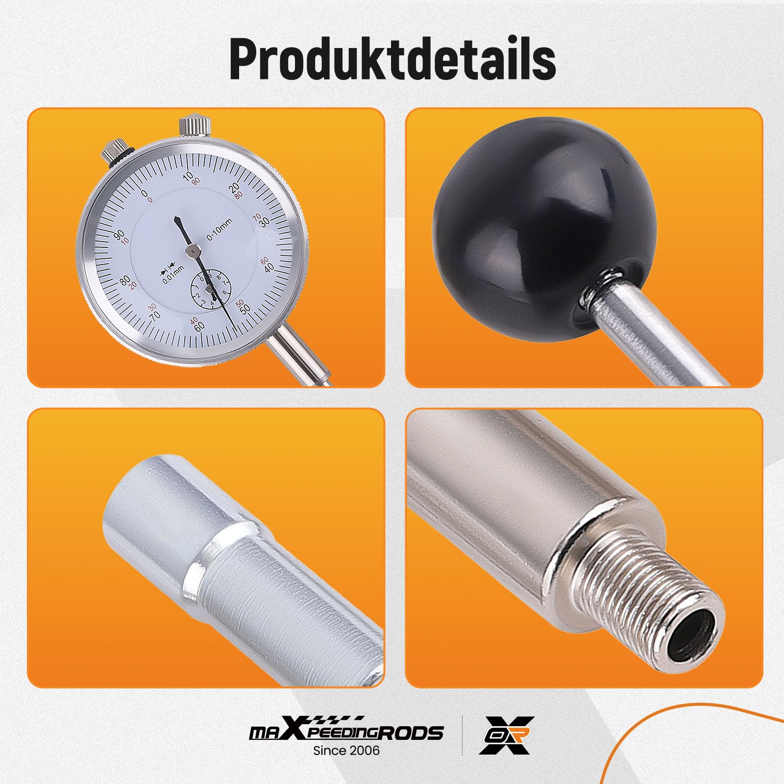 maXpeedingrods 7 pezzi, strumento di regolazione pompa di iniezione, misuratore, pompa di iniezione diesel, timing, regolatore statico per motori turbodiesel riparazione auto