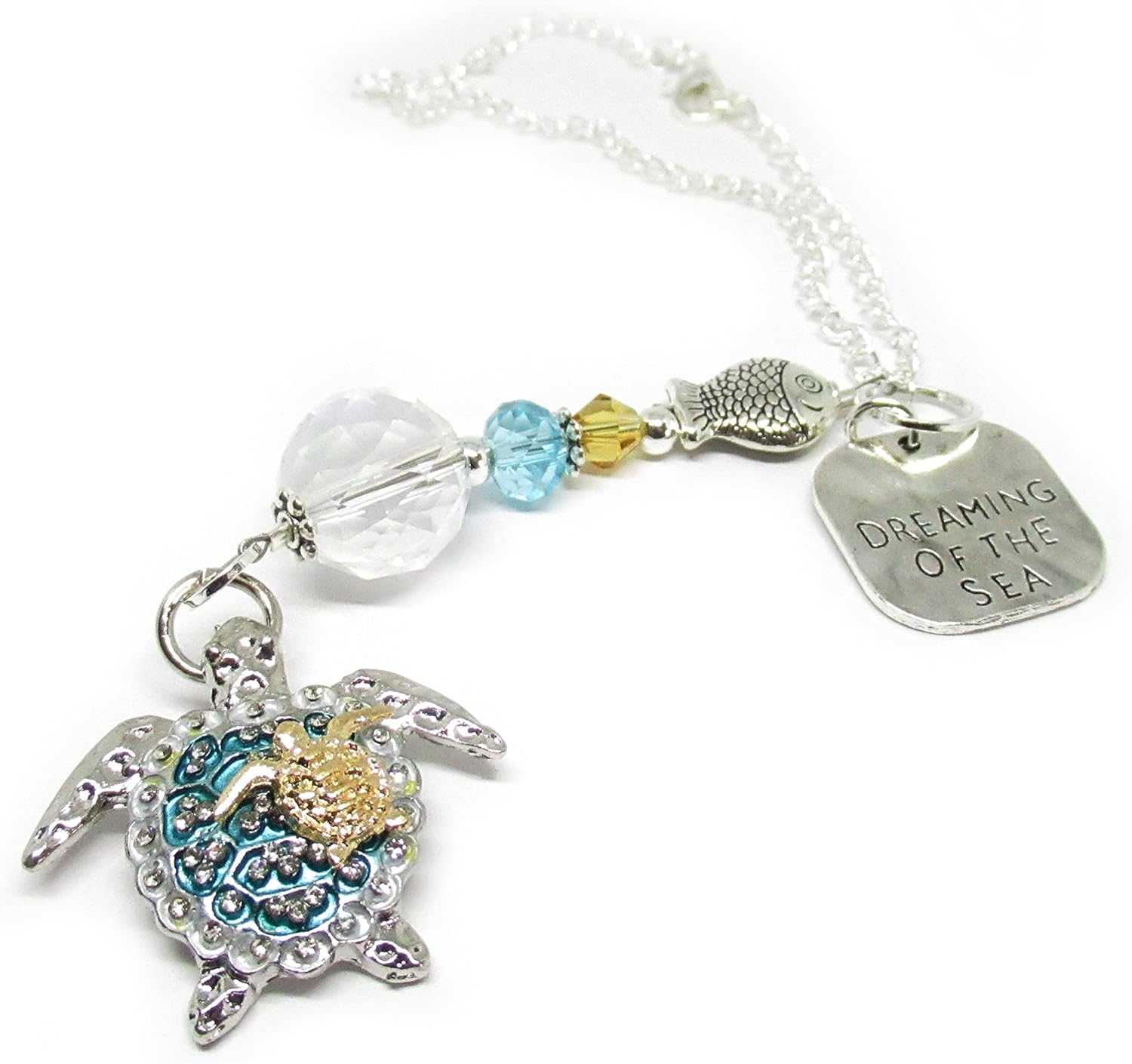 Sea Turtle Rear View Mirror Charm, Beach Gifts for Women, Sun Catcher for Car, Mom and Baby Turtle Gift for Mother's Day - Image 8