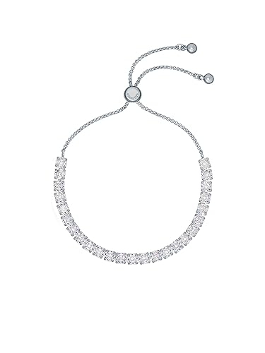 Ted Baker Melrah Crystal Adjustable Tennis Bracelet - Silver/Clear Crystal