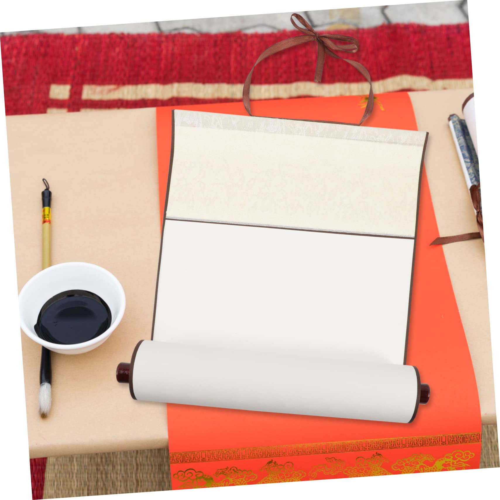 Rotolo Di Carta Di Riso Per Calligrafia Cinese NUOBESTY – Bianco, 38x10 Cm