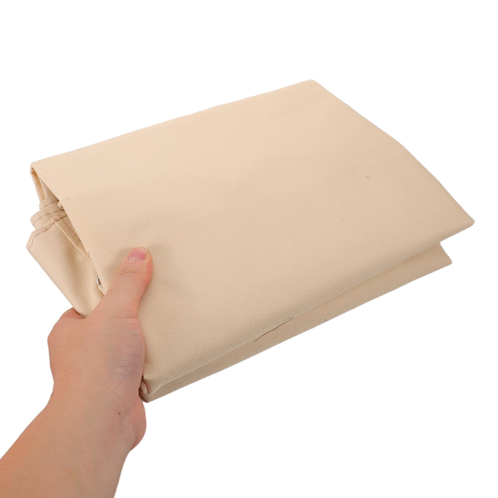 Sacchetto con in Interno per Carrello Lavanderia Beige Rettangolare Bordo Rinforzato, Base Antiscivolo Fibbia Ferro per Uso Flessibile in Lavanderie Commerciali e Hotel