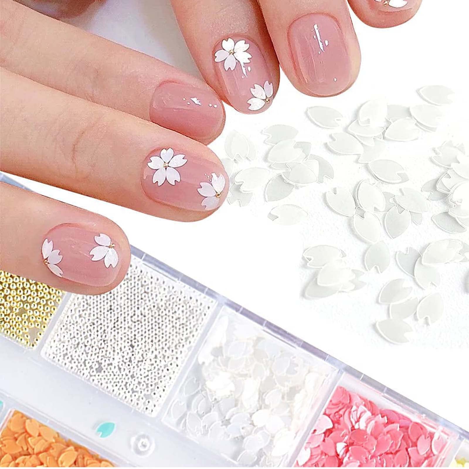Amazon.co.jp: 立体 ネイルデコパーツ 桜の花びら スパンコール ネイル