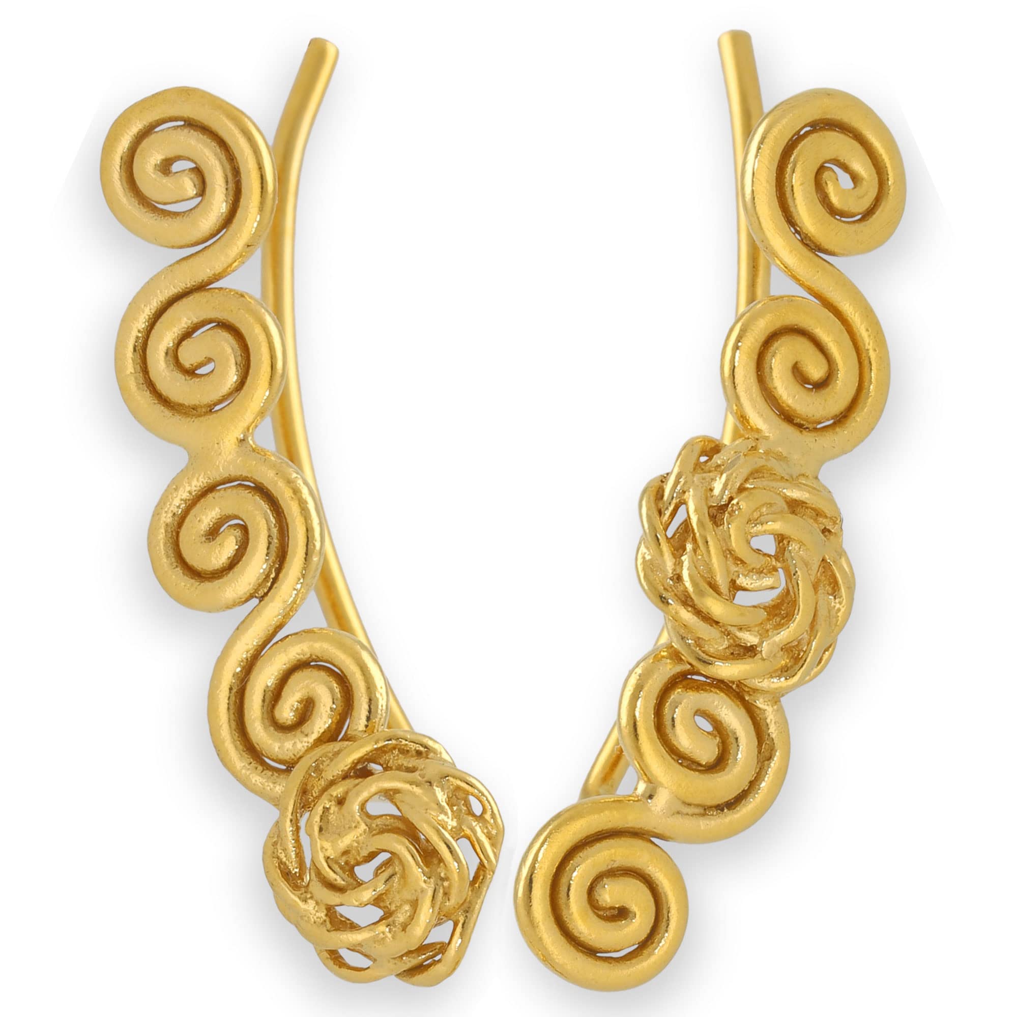 Handmade geschenk für sie Sterling Silber Spirale Ohr Kletterer Ohrringe,griechischer Schmuck ungewöhnliche Ohrringe, kleine Ohrstulpe Ohrringe Ohrstulpe Ohrstulpe