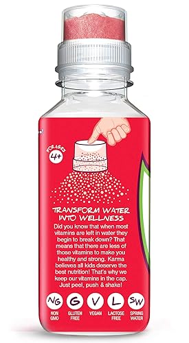 Miniatura 10 de Karma Wellness Water Aromatización saludable para niños con vitaminas esenciales bajas en calorías sin alérgenos Berry Blast 144 onzas líquidas