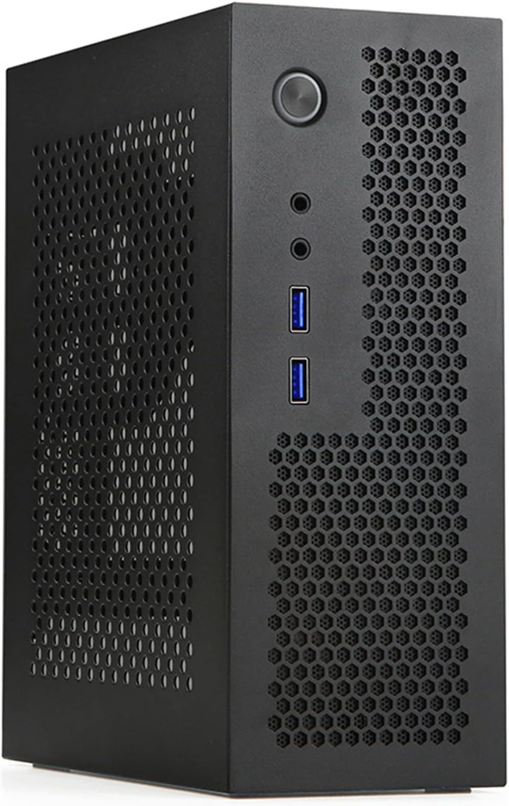 A09 HTPC Computer Case Mini ITX Gaming PC Chassis Desktop Chassis USB3.0 Computer Case Home Computer Case Black