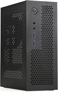 Jufjsfy A09 HTPC コンピューター ケース ミニ ITX ゲーミング PC シャーシ デスクトップ USB3.0 家庭用 ブラック