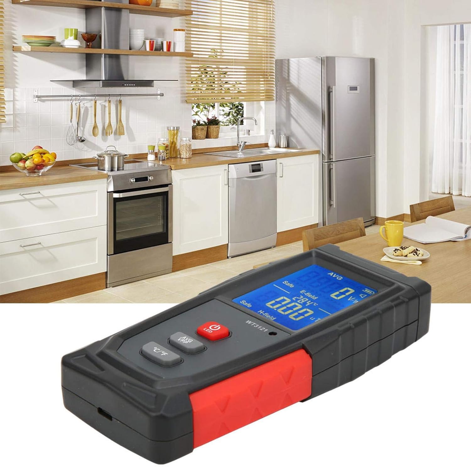 EVTSCAN Household Phone Computer Electromagnetic Field Radiation Detector LCD Mini EMF Tester Meter